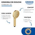 GROHE - Douchette Vitalio Joy+ 120 + Flexible 175 cm Cool Sunrise - vignette