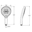 JACOB DELAFON - Pommeau de douche 3 jets Metro signature chromé - vignette