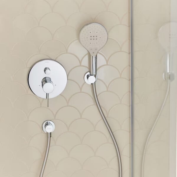 JACOB DELAFON - Pommeau de douche 3 jets Metro signature chromé - large