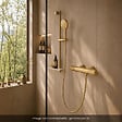 GROHE - Barre de douche Rainshower + Douchette Vitalio Joy+ 120 + Flexible 175 cm Cool Sunrise - vignette