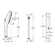GROHE - Barre de douche Rainshower + Douchette Vitalio Joy+ 120 + Flexible 175 cm Cool Sunrise - vignette
