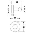 DURAVIT - Support de douchette chromé brillant - vignette