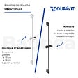 DURAVIT - Barre de douche Universal 70 cm noir mat - vignette