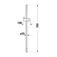 DURAVIT - Barre de douche Universal 70 cm noir mat - vignette