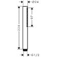 HANSGROHE - Pommeau de douche Pulsify S 100 EcoSmart bronze brossé + flexible de douche Designflex 125 cm bronze brossé - vignette