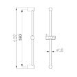 KLUDI - Barre de douche Multi, chrome (MU040NEW) - vignette