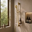 GROHE - Barre de douche avec tablette Rainshower SmartActive Cool Sunrise - vignette