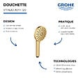 GROHE - Douchette 3 jets Vitalio Joy+ 120 Cool Sunrise - vignette