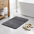 SWISS AQUA TECHNOLOGIES - Vision 50x80 cm tapis de salle de bain en polyester, anthracite (SATDPREDAN) - vignette