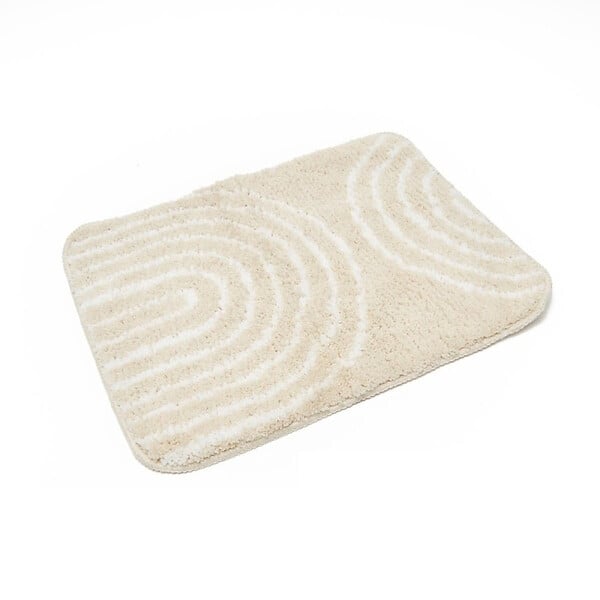 SWISS AQUA TECHNOLOGIES - Tapis de salle de bain de 50x40 cm, lavable en machine, beige (SATDPREDWC07BE) - large