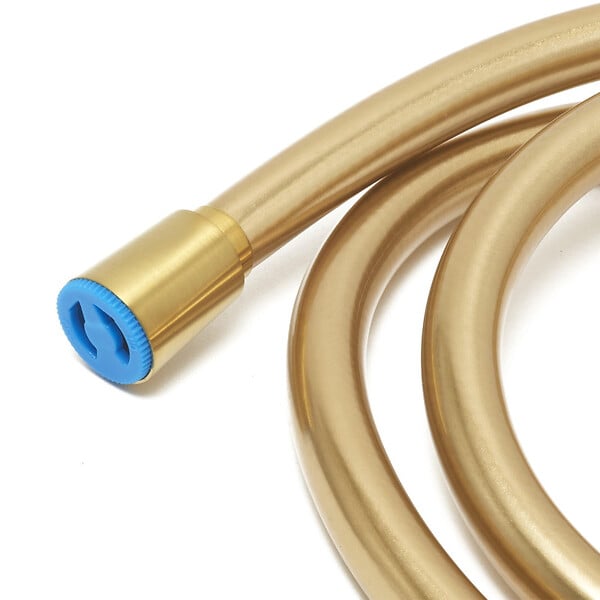 SWISS AQUA TECHNOLOGIES - Dark flexible de douche 150 cm avec système anti-torsion, doré brossé (SATBSHPDABZ) - large
