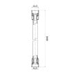 SWISS AQUA TECHNOLOGIES - Dark flexible de douche 150 cm avec système anti-torsion, doré brossé (SATBSHPDABZ) - vignette