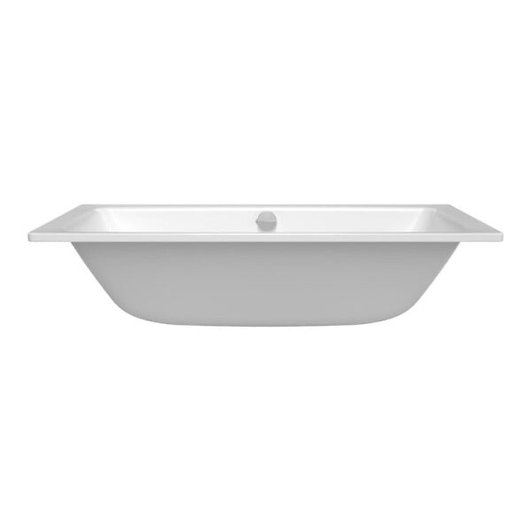 SWISS AQUA TECHNOLOGIES - Feel 180x80 cm baignoire rectangulaire en acier émaillé, gauche et droite, sans siphon ni pieds, blanc (SATVFEEL180DUO) - large