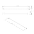 SWISS AQUA TECHNOLOGIES - Project bras de montage pour paroi de douche 120 cm, chrome (SATZAV6) - vignette