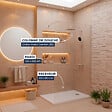 GROHE - Pack Douche Complet – Paroi Walk-In 120x200 Chrome + Colonne Grohe Vitalio 2 Jets + Receveur Marbre Coulé Blanc 120x80 - vignette