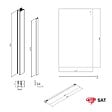 GROHE - Pack Douche Complet – Paroi Walk-In 120x200 Chrome + Colonne Grohe Vitalio 2 Jets + Receveur Marbre Coulé Blanc 120x80 - vignette