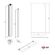 GROHE - Pack Douche Complet – Paroi Walk-In 100x200 Chrome + Colonne Grohe Tempesta 3 Jets + Receveur Marbre Coulé Blanc 120x90 - vignette