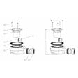GROHE - Pack Douche Complet – Paroi Walk-In 140x200 Chrome + Colonne Grohe Eurosmart 2 Jets + Receveur Marbre Coulé Blanc 140x80 (SAT140 - vignette