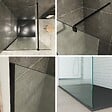 SANIVERRE - Paroi de douche Italienne ROMA-BLACK 80 x 200 cm verre 8 mm transparent - vignette