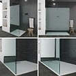 SANIVERRE - Paroi de douche Italienne ROMA 130 x 200 cm verre 8 mm transparent - vignette