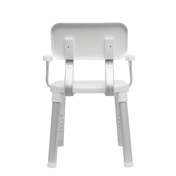 SWISS AQUA TECHNOLOGIES - Siège de douche réglable, élégance et sécurité au quotidien, 71.1x50.5x48.7 cm, Blanc Mat (SATDSEDNASTMOB) - large