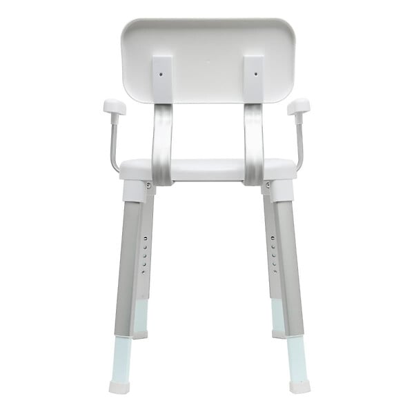 SWISS AQUA TECHNOLOGIES - Siège de douche réglable, élégance et sécurité au quotidien, 71.1x50.5x48.7 cm, Blanc Mat (SATDSEDNASTMOB) - large