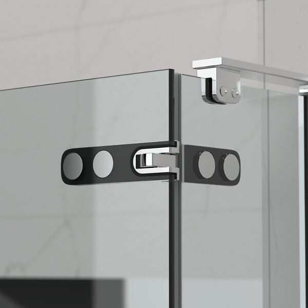 SWISS AQUA TECHNOLOGIES - TGD NEW 100x100 cm cabine de douche carrée avec profilé magnétique, verre transparent EasyClean (SATTGDN100100) - large