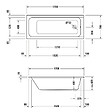 DURAVIT - Baignoire droite D-Code - vignette