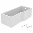 IDEAL STANDARD - Baignoire bain douche 170 x 80 cm droite Connect Air + tablier + pieds - vignette