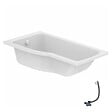 IDEAL STANDARD - Baignoire bain douche 150 x 80 cm gauche Connect Air + vidage Blanc - vignette