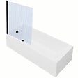 VITRA - Baignoire rectangulaire VitrA Neon 170x75cm + Pare bain gauche AURYS Raywall noir mat profilé gauche + vidage noir mat - vignette