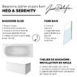 JACOB DELAFON - Baignoire droite 170 X 75 Elise acrylique + pare bain volet droite + tablier en angle + vidage - vignette