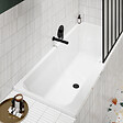 VILLEROY ET BOCH - Baignoire droite 150 x 70 Architectura + Vidage de baignoire noir - vignette