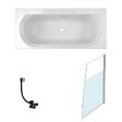 JACOB DELAFON - Baignoire droite 180 X 80 Elise acrylique + pare bain volet droite + vidage - vignette