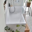 JACOB DELAFON - Pack baignoire bain douche antidérapante 180 x 90 Neo version droite + pare bain chromé + tablier en niche - vignette