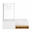 JACOB DELAFON - Pack baignoire bain douche 150 x 80 Neo version gauche + pare bain chromé + tablier en niche - vignette