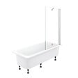 JACOB DELAFON - Pack baignoire droite 170 X 75 Brive + pare bain avec vidage doré - vignette