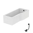 IDEAL STANDARD - Baignoire bain douche 170 x 80 cm droite Connect Air + tablier + vidage Noir mat - vignette