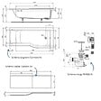 IDEAL STANDARD - Baignoire bain douche 170 x 80 cm droite Connect Air + tablier + vidage Noir mat - vignette