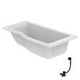 IDEAL STANDARD - Baignoire bain douche 150 x 80 cm droite Connect Air + vidage Noir mat - vignette