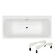 VILLEROY ET BOCH - Baignoire droite 170 x 70 Architectura + Pieds + Vidage de baignoire chromé - vignette