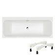 VILLEROY ET BOCH - Baignoire droite 170 x 75 Architectura + Pieds + Vidage de baignoire chromé - vignette
