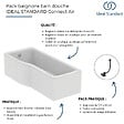 IDEAL STANDARD - Baignoire bain douche 170 x 80 cm gauche Connect Air + tablier + vidage Blanc - vignette