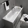 VILLEROY ET BOCH - Baignoire droite 160 x 70  O.Novo + Vidage de baignoire doré - vignette