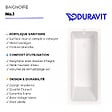 DURAVIT - Baignoire droite 180 X 80 Duravit No.1 + vidage blanc - vignette