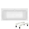 VILLEROY ET BOCH - Baignoire droite 170 x 70 Architectura + Pieds + Vidage de baignoire blanc - vignette