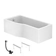 IDEAL STANDARD - Baignoire bain douche 170 x 80 cm gauche Connect Air + tablier + pieds + vidage Doré - vignette