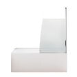 JACOB DELAFON - Baignoire droite 170 X 75 Elise acrylique + pare bain volet droite + tablier en niche + vidage - vignette