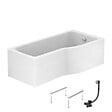 IDEAL STANDARD - Baignoire bain douche 170 x 80 cm droite Connect Air + tablier + pieds + vidage Chromé - vignette