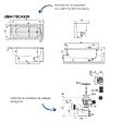 VILLEROY ET BOCH - Baignoire droite 170 x 75  O.Novo + Vidage de baignoire noir - vignette
